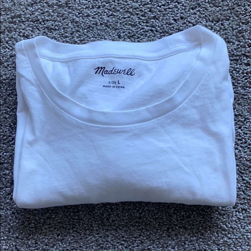 Madewell men’s white tshirt